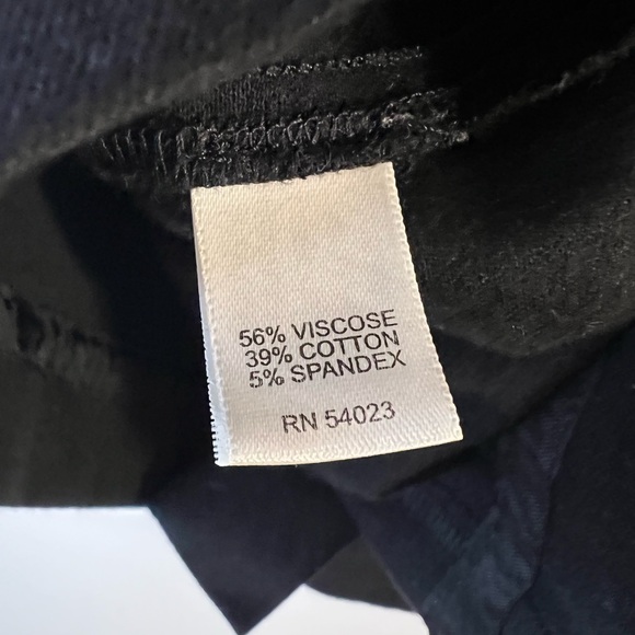 Banana Republic Skirt 6 Black Solid Pencil Stretch - Picture 4 of 6